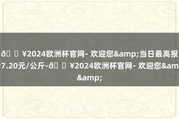 🔥2024欧洲杯官网- 欢迎您&当日最高报价7.20元/公斤-🔥2024欧洲杯官网- 欢迎您&