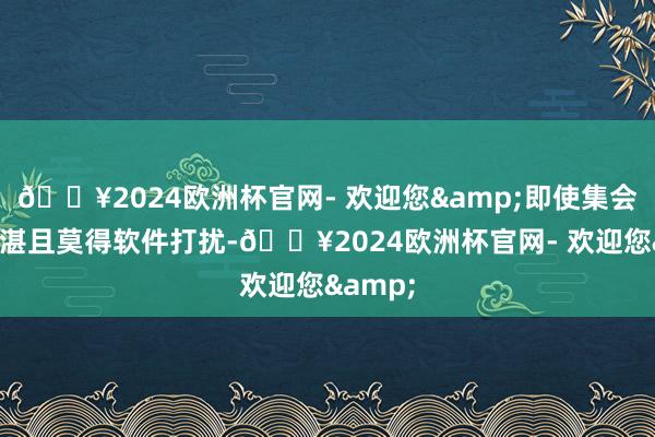 🔥2024欧洲杯官网- 欢迎您&即使集会纠合精湛且莫得软件打扰-🔥2024欧洲杯官网- 欢迎您&