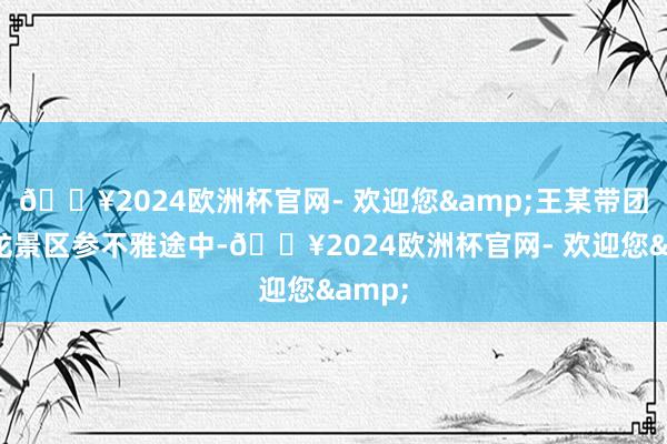 🔥2024欧洲杯官网- 欢迎您&王某带团赴黄龙景区参不雅途中-🔥2024欧洲杯官网- 欢迎您&