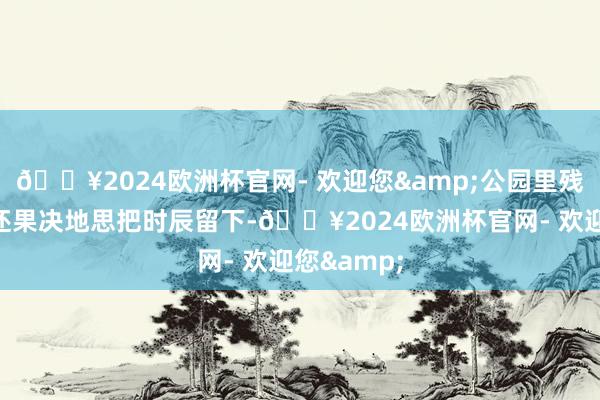 🔥2024欧洲杯官网- 欢迎您&公园里残存的绿意还果决地思把时辰留下-🔥2024欧洲杯官网- 欢迎您&